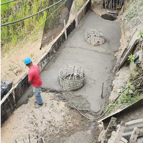 Construcción de obras de mitigación