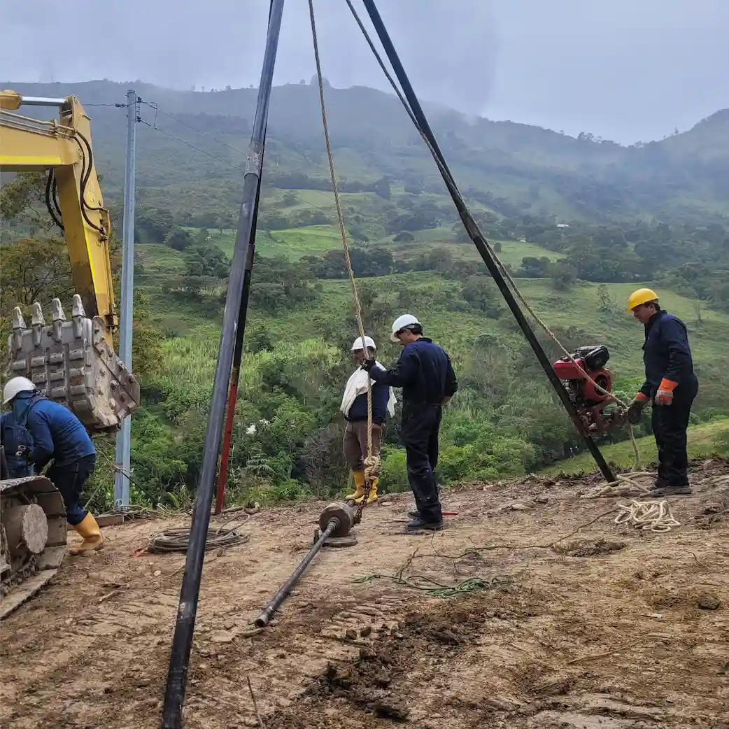 Consultoría paso elevado de la línea de gas natural